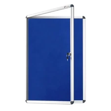 VIZ-PRO Tamperproof Lockable Noticeboard Class 1 Aluminium Framed