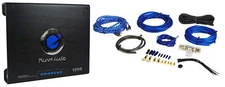 Planet Audio Anarchy AC1200.2 1200 Watt 2 Channel Car Amplifier+Amp Kit+Remote