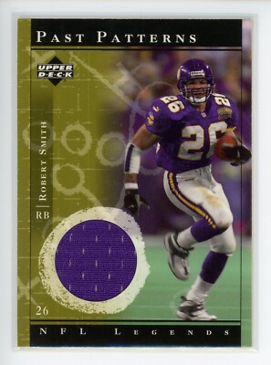 2001 Upper Deck Legends Past Patterns Jerseys #PPRSM Robert Smith Vikings