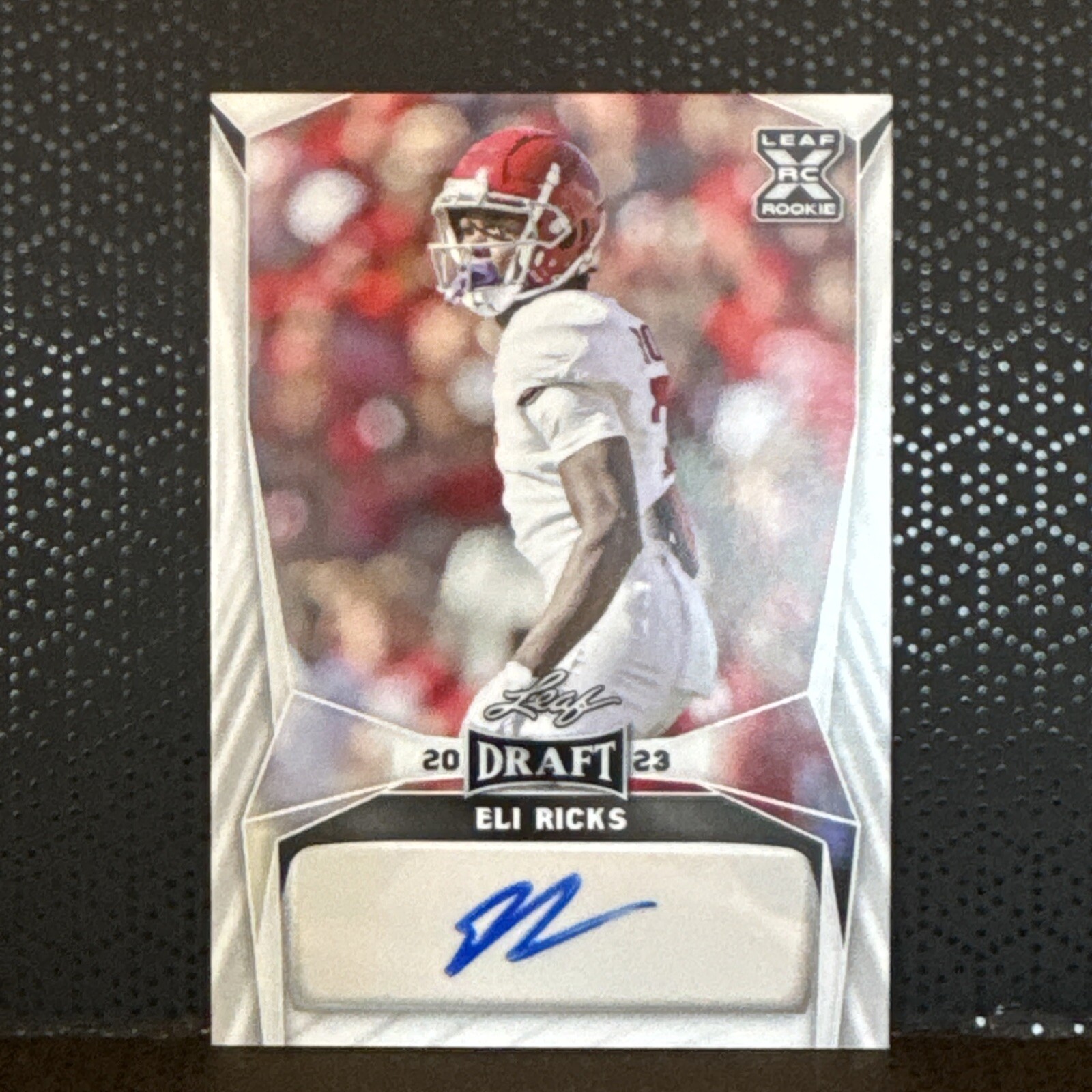 2023 Leaf Draft Auto Eli Ricks #BA-ER1 Rookie RC Alabama Philadelphia Eagles  