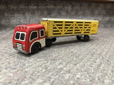 * VINTAGE JAPAN FRICTION TEXAS CATTLE ROUNDUP. INC. TIN TOY *SC