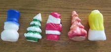 Vintage Minature Dial Soap Holiday Candles - Set of 5