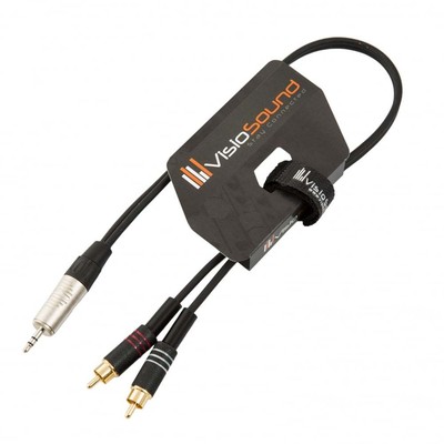 AUX Audiokabel / 3,5mm Stereo Mini Jack Klinke auf 2 x Cinch Stecker (RCA) Kabel