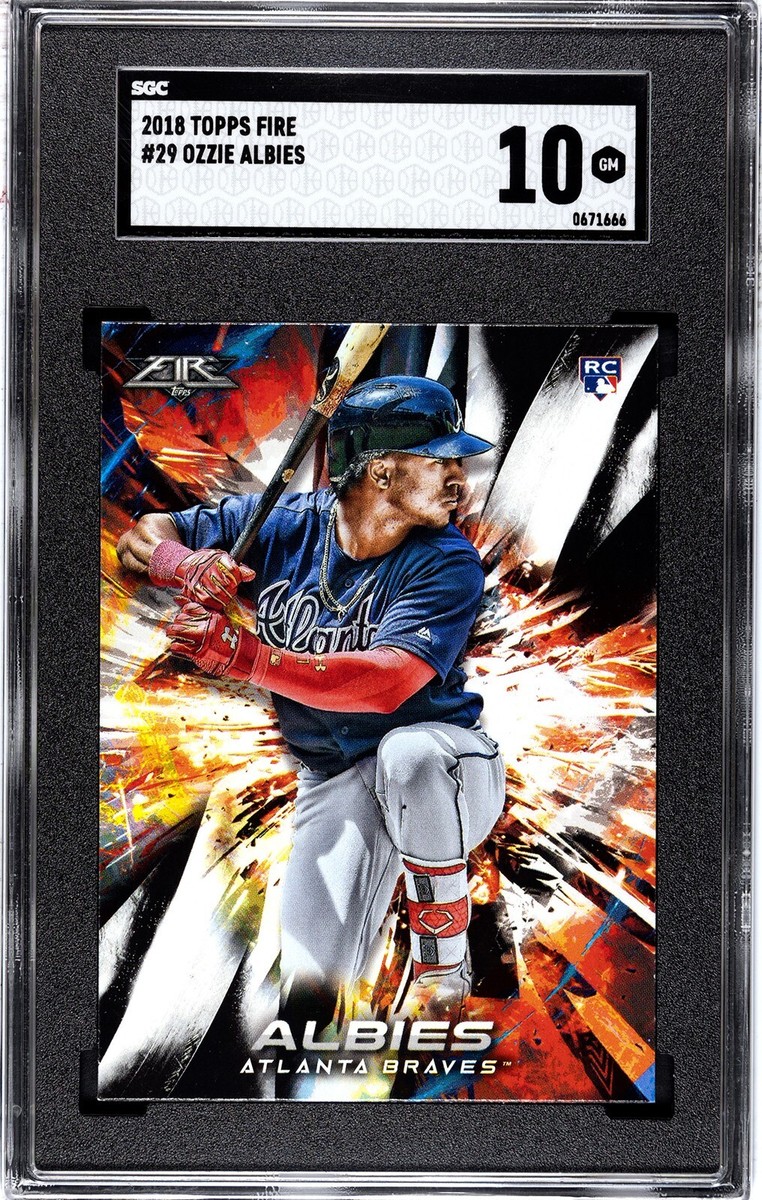 2018 Topps Fire - Ozzie Albies #29 (RC) for sale online | eBay