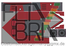 Aufkleberbogen Stickerbogen für LEGO Star Wars 7675 - AT-TE Walker