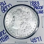 1883 BU UNCIRCULATED MORGAN SILVER DOLLAR AUTHENTIC U.S. MINT FREE SHIPPING 4571