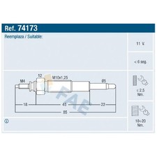 4x Glühkerze für KIA Besta K2700 SD Pregio TB Retona FK Sportage K00 | 144204