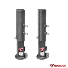 Bulldog 2x 25K BX1 Square Gooseneck Trailer Coupler Adjustable w 4.5" Outer Tube
