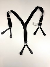 Ralph Lauren Purple Label Genuine Aligaor Black  Suspenders NWT