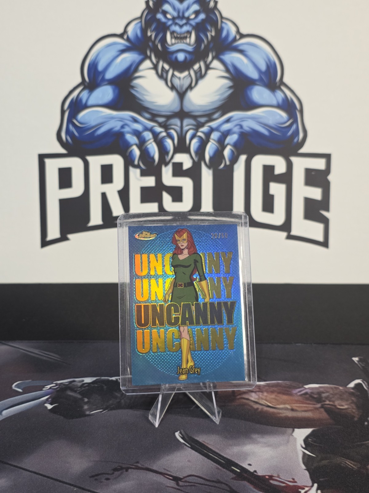 Jean Grey 2025 Topps Finest Marvel X-Men ’97 Uncanny Short Print Gold 29/50