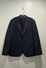 J Crew Mens Destination Performance Stretch Navy Blue Size 44R Blazer Classic