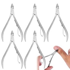 5 Pack Cuticle Trimmer Stainless Steel Cuticle Nipper Dead Skin Remover Sciss...