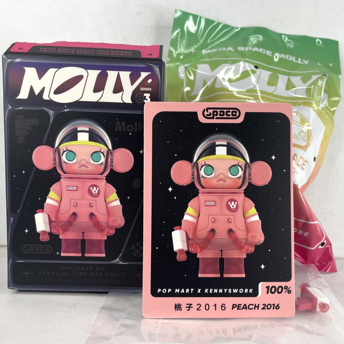 POP MART 100% Mega Space Molly Series 3 Confirmed Figure Toy Doll