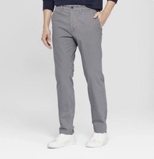 Goodfellow  Co Pants Men's 32x32 Gray Hennepin Slim Fit Chino Twill New