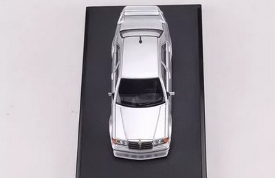 HKM 1/64 Scale Mercedes Benz 190E W201 Evo II Silver Diecast Model