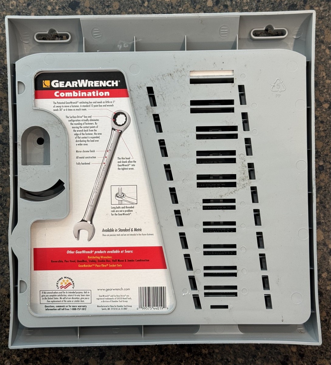 NEW GearWrench Combination 10-Pc Metric Ratcheting Wrench Set