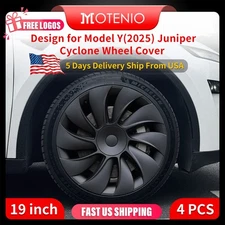 Model y hubcap Design for Model Y Juniper 2025 19 Inch Cyclone  4PCS wheel caps