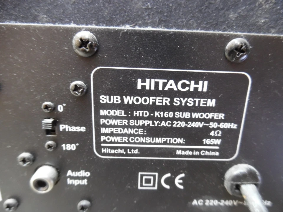 Hitachi mod.MTD-K160 Sub Woofer System (attivo) - Immagine 3 di 4