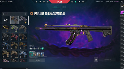valorant account skins EU with alot of skins