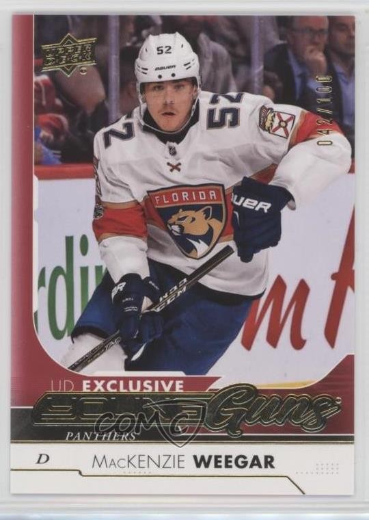 2017-18 Upper Deck Young Guns Exclusives 42/100 Mackenzie Weegar #459 y7h