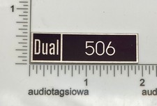Dual 506 Turntable Custom Aluminum Badge for Base Plinth