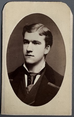 1870s 1st Football Reception OD Thompson Yale Cdv Pudge Heffelfinger Pro Manager