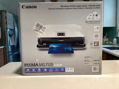 CANON PIXMA MG7120 Wireless All-In-1 Color Inkjet Photo Printer White NEW SEALED