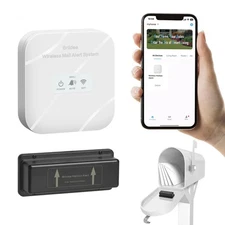 Mailbox Alarm Briidea 500' WiFi Smart Wireless Mailbox Alert W LED Light &Sound