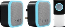 Uni-Com Wireless Portable & Plug-in Door Chime Set, 150m Operating Range, 30 Di