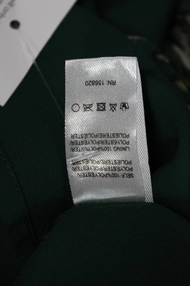 Allison Womens Floral Print A Line Maxi Dress Green Multi Colored Size Extra Sma - Image 4 of 4