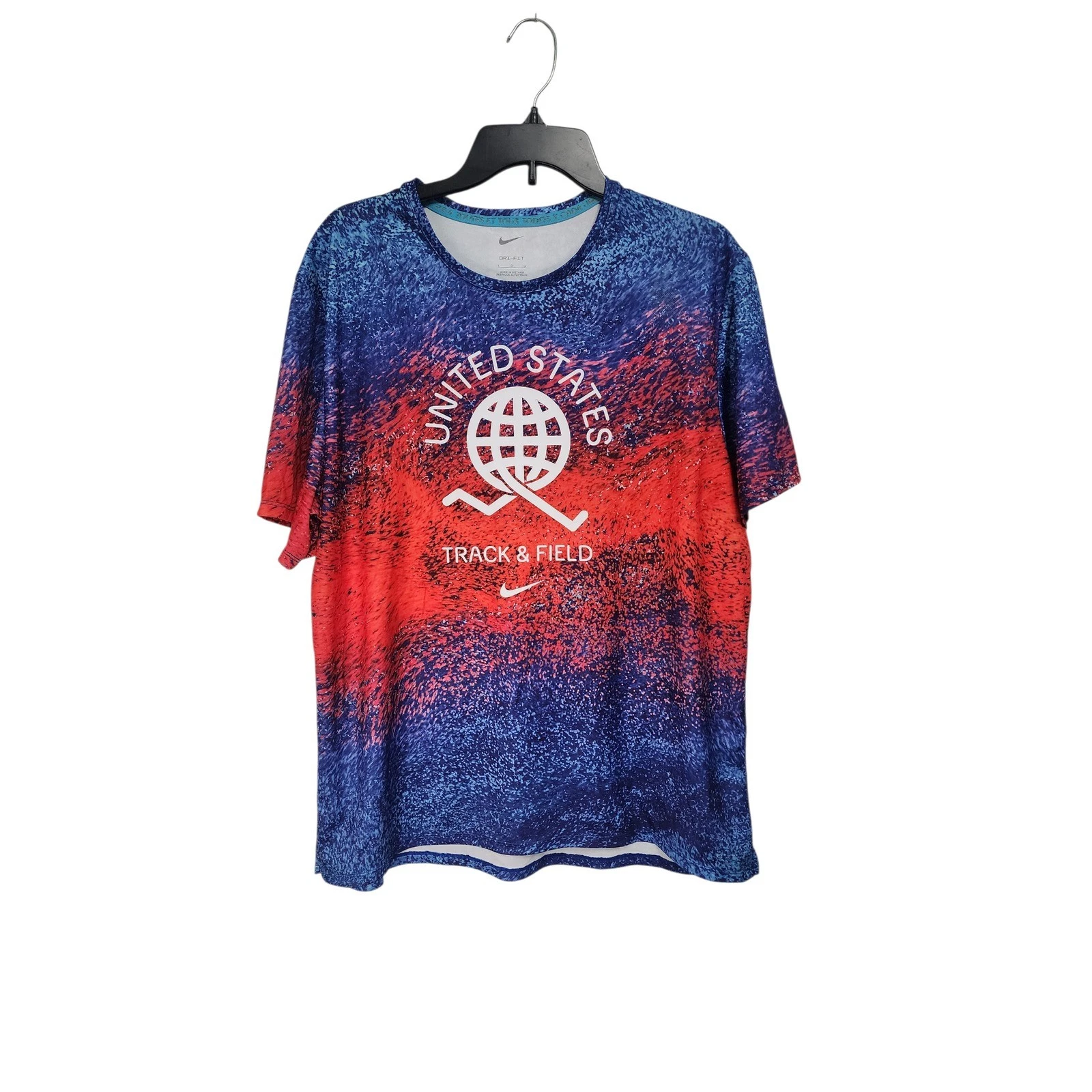 NWT Nike Dri Fit United States Track Field T Shirt Men's Graphic Tee