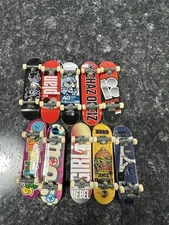Tech Deck Lot Of 10 - Ortiz, Biebel, Gonzalez, Gavin, Sheckler, Almost - Vintage