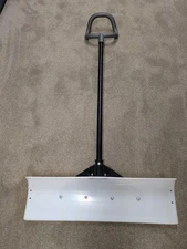 Lightweight 30" Steel Ultra High Poly Pusher Snow Shovel Non Stick Surface