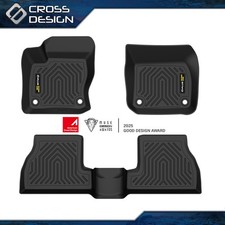 Tpe Font Rear Floor Mats All Weather Floor Liner Fit For 12-18 Ford Focus