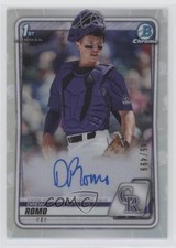 2020 Bowman Draft Chrome Picks Refractor 345/499 Drew Romo #CDA-DR Auto 1u4