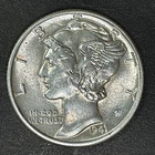 1941  Mercury Dime 10 cents USA Coin 90% Silver Liberty Freedom War WWII UNC