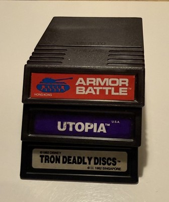 Intellivision Spiele   Utopia Tron Deadly Disc Armor Battle   NTSC funktioniert