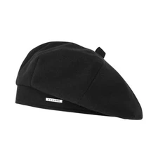  Beret Hat Black French Style Women Beret Hats Classic Winter Cotton #1 Black