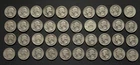 Roll Of 40 Washington 90% Silver Quarters mostly 1940's and 50's