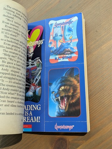 Goosebumps #62 Monster Blood IV RARE FIRST Print 1997 w/ Cards & Bookmark VG+ - Foto 4 di 5