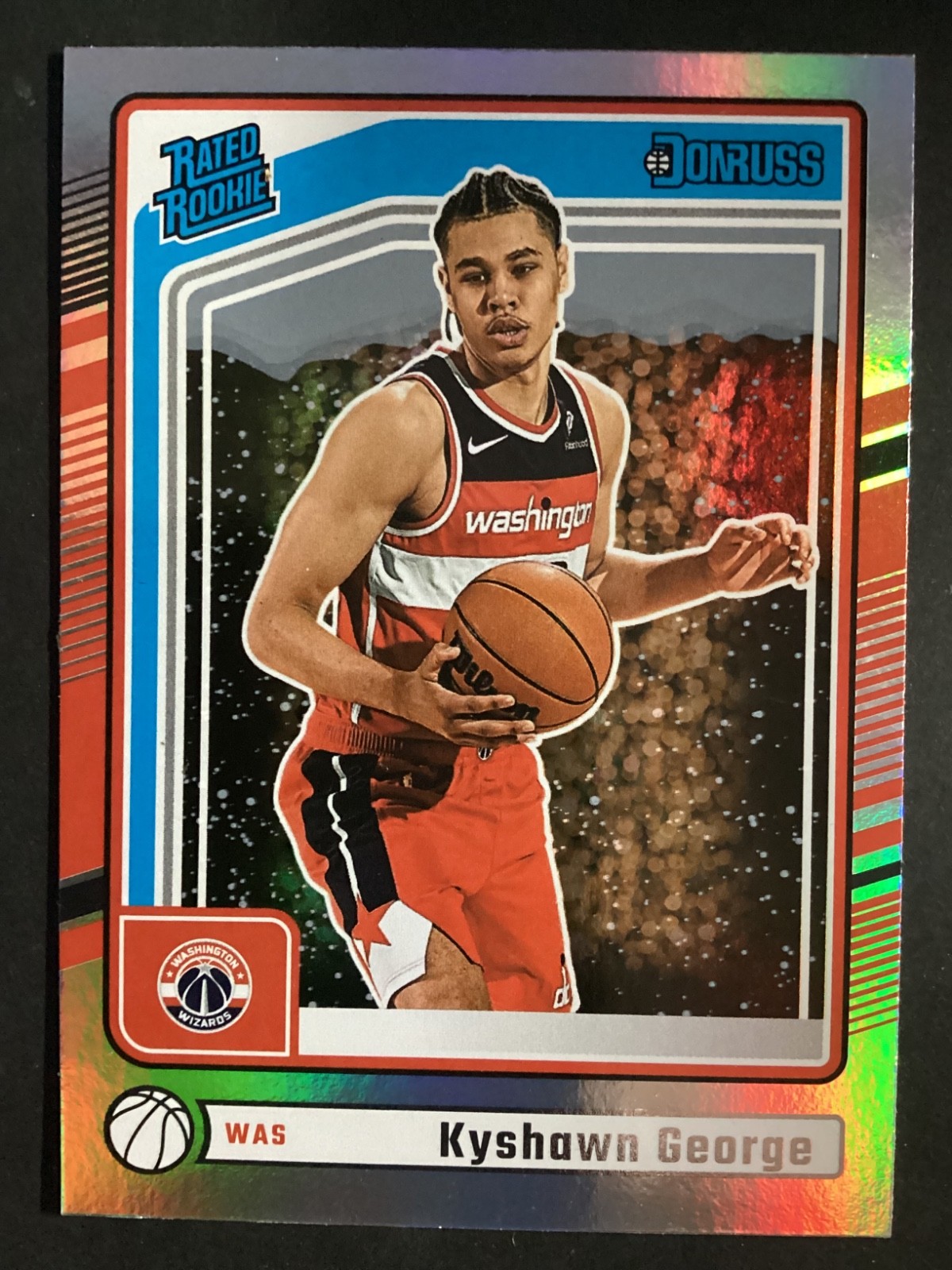 2024-25 Panini Donruss #225 Kyshawn George Rated Rookie (RC) Winter Holo Foil