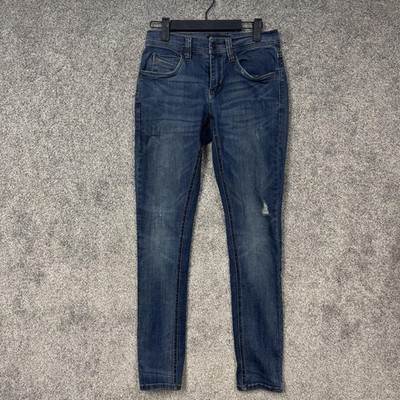 Empyre Redoil Jeans Mens 28x29.5 Blue Skinny Low Rise Stretch Denim Casual
