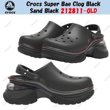 Crocs Super Bae Clog Black Sand Black 212811-0LD Unisex Size