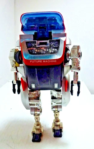 Vintage 1984 Bandai Super Gobots Psycho Future Machine Robot Car Figure Pre-Own