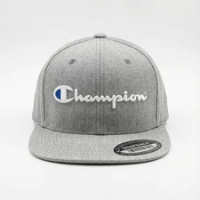 Champion Classic Twill Adjustable Baseball Hat Cap Mens OSFM One Size Gray NEW