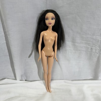 Barbie My Scene Club Birthday Nolee Doll Long Raven Hair Tattoo Purple Eyes
