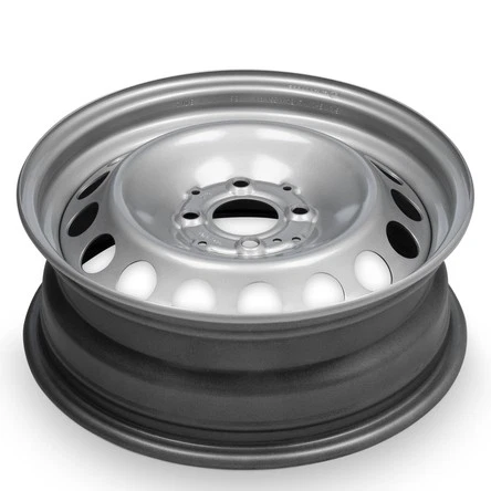 Rueda nueva para Smart ForTwo 2016-2019 llanta trasera de 15 pulgadas pintada de acero plateado Foto 3 de 4