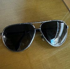 Alexander McQueen Skull Aviator Metal Sunglasses AMQ 4156/S QBR HD 65 11 135