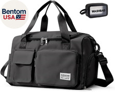 Small Gym Bag for Women, Travel Duffle Bag Carry on Weekender Bag with Shoe Comp