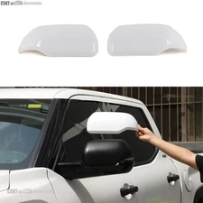 White Side View Mirror Cap Add-on Trim cover Fits Toyota Tundra Sequoia 2022+